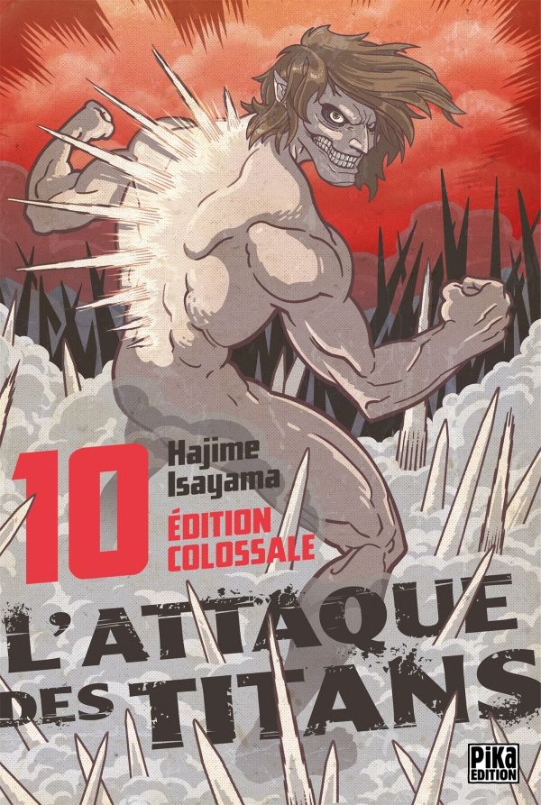 l'attaque des titans shingeki no kyojin pika edition édition colossale tome 10 manga occasion la bourgade du manga hajime isayama